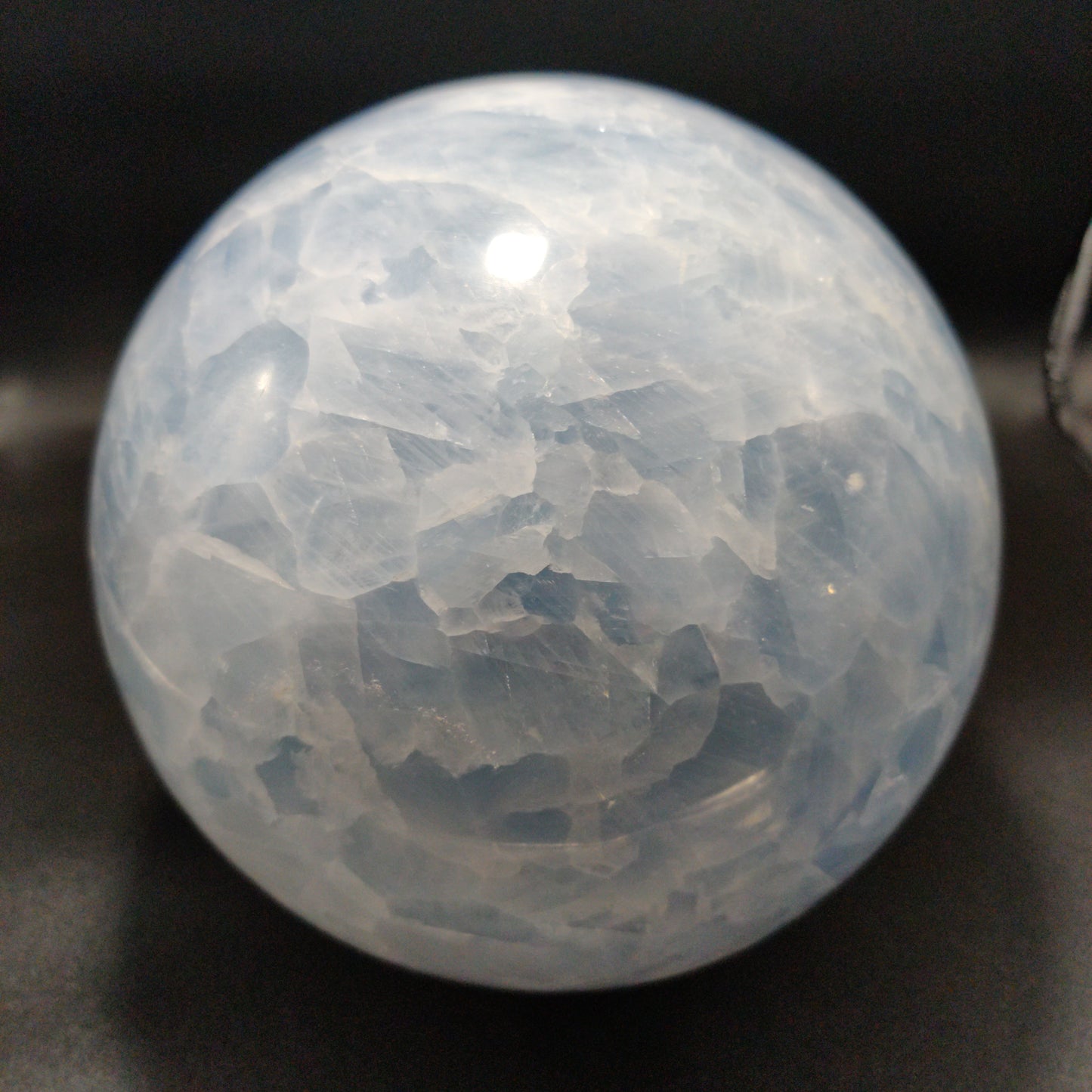 Blue Calcite Sphere 24.8 lbs (11250g)