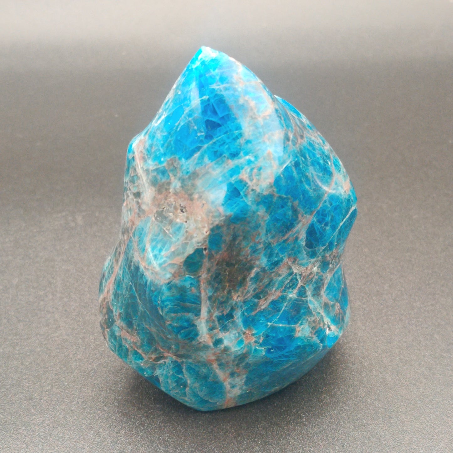 Blue Apatite Spiral Flame Freeform 1.19 lbs (541g)