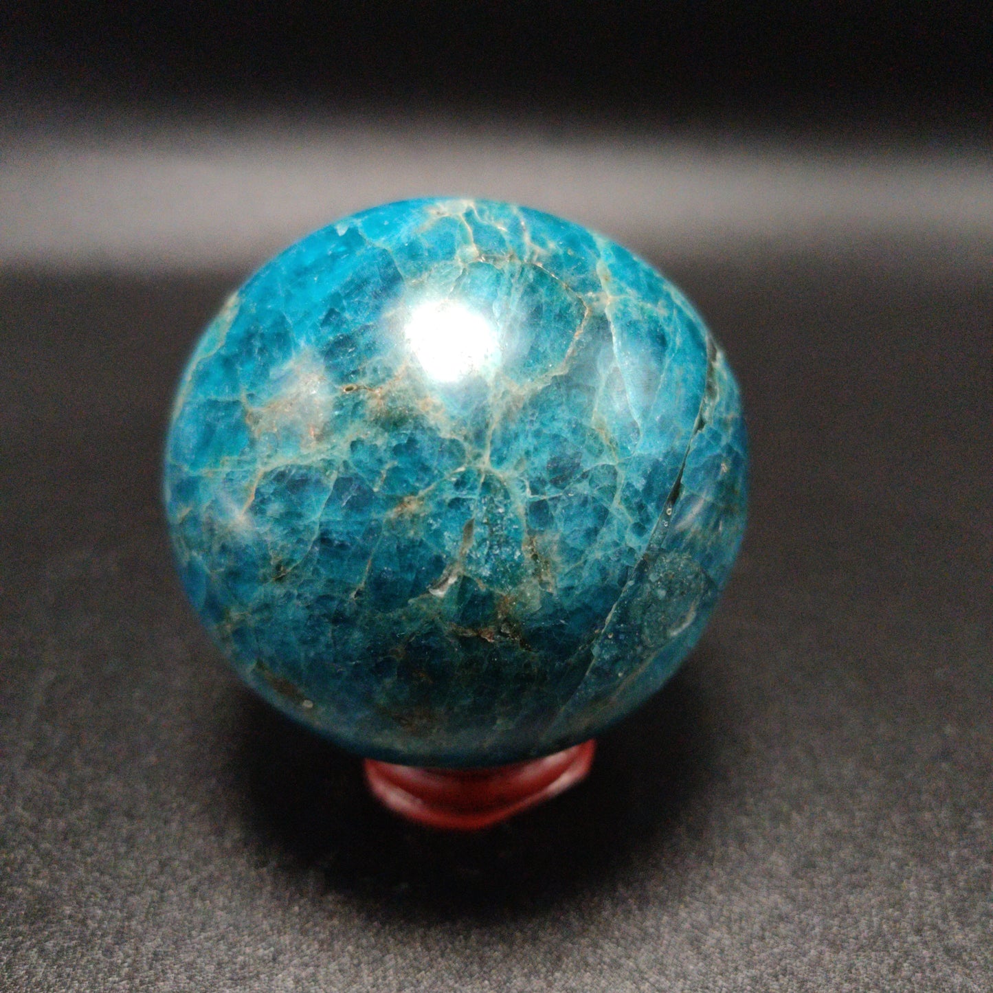 Blue Apatite Sphere 1.22 lbs (555g)