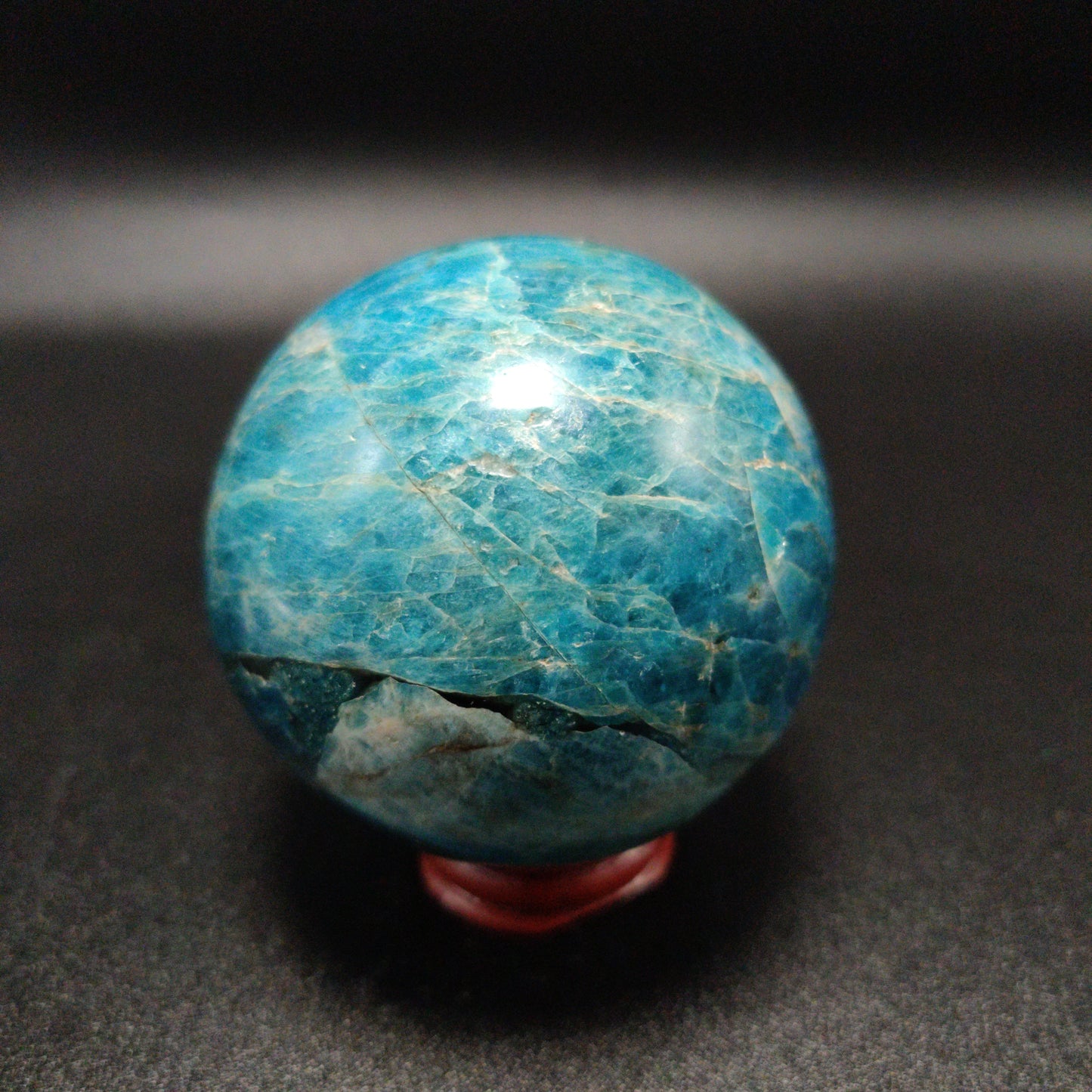 Blue Apatite Sphere 1.22 lbs (555g)