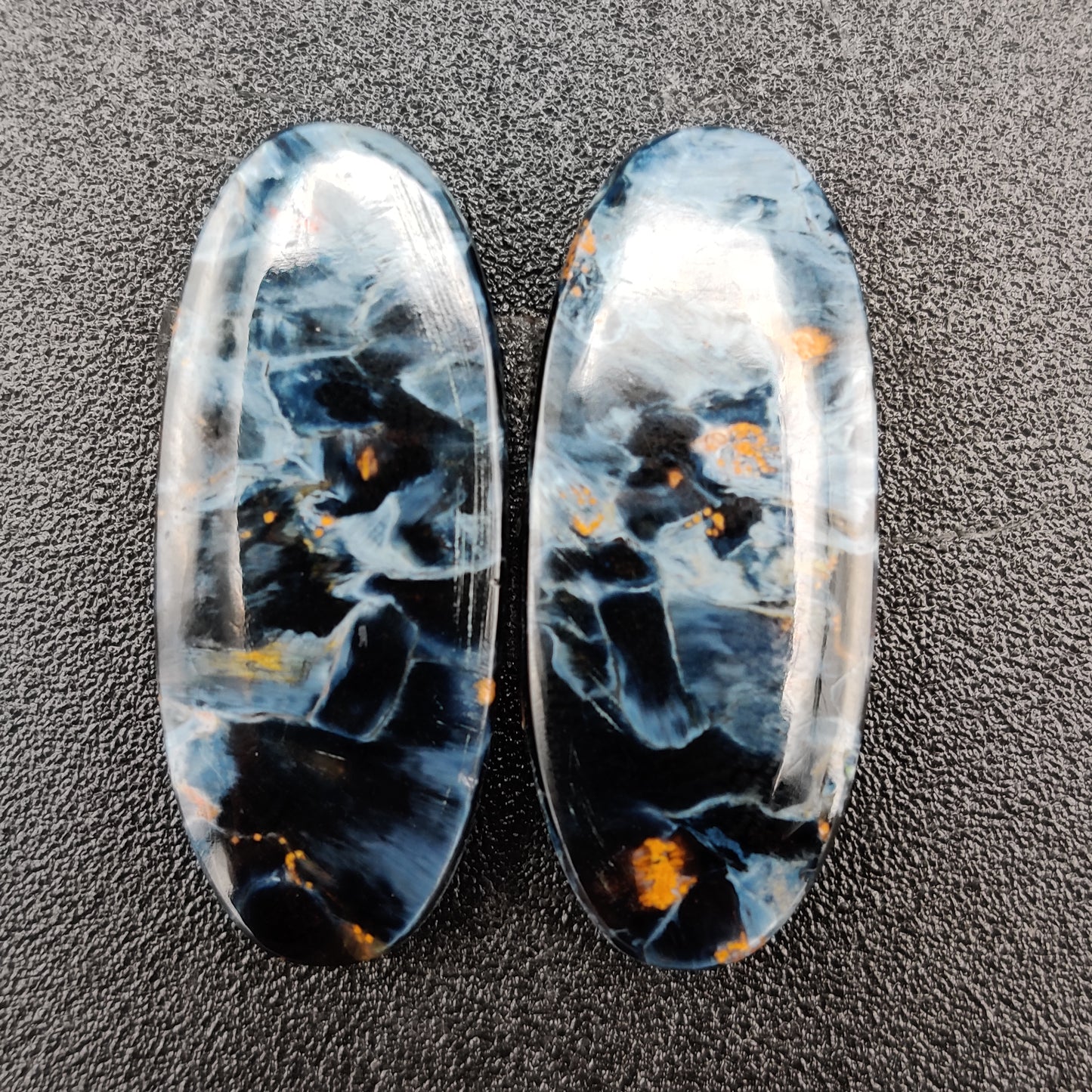 Pietersite Earring Cabochon Pair 28 carats (5.6g)