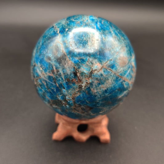 Blue Apatite Sphere 1.28 lbs (579g)