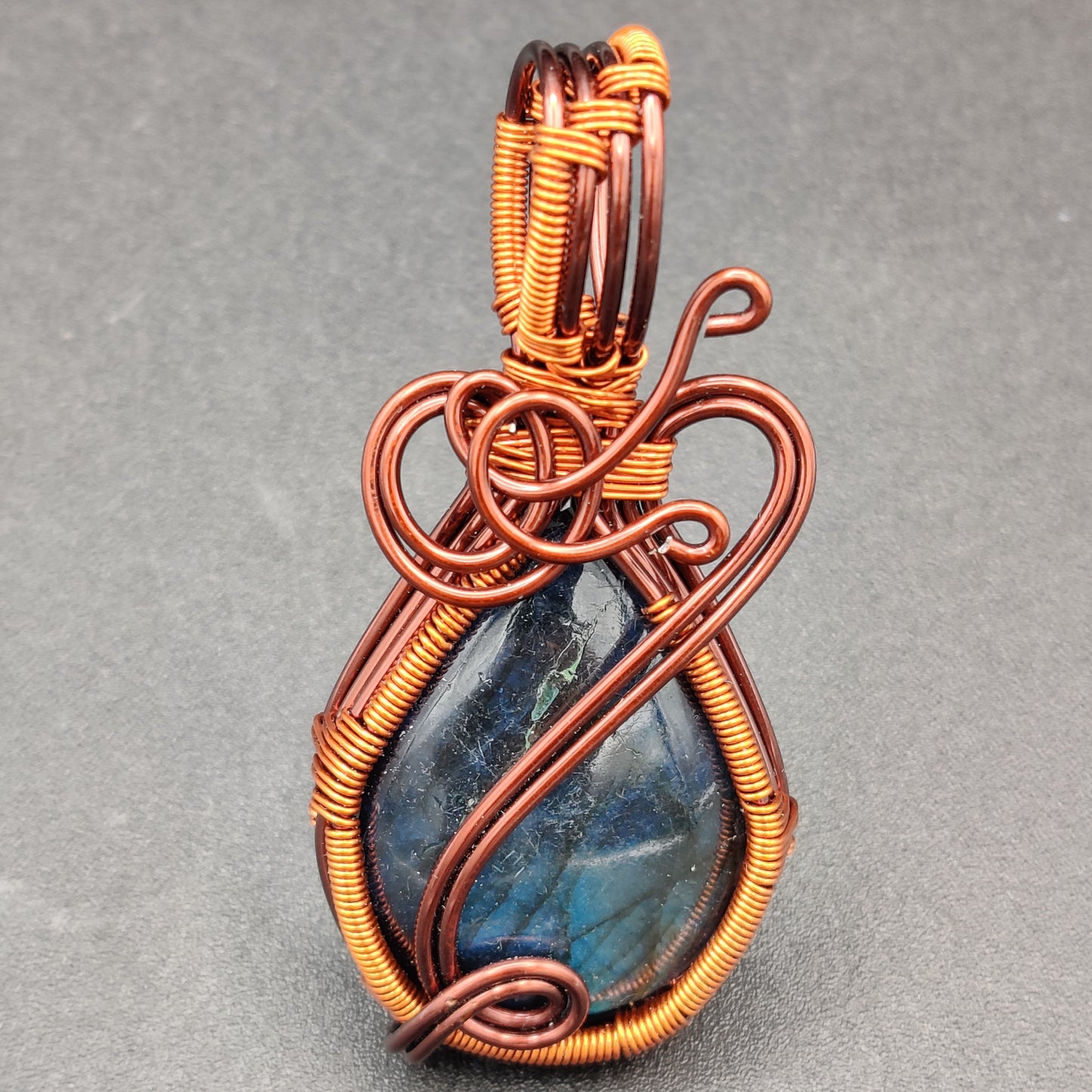 Labradorite Cabochon Wire Wrapped 87.5 carats (17.5g)