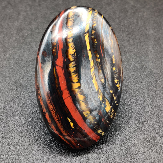 Fire Red Iron Tiger Eye Cabochon 90.55 carats (18.11g)