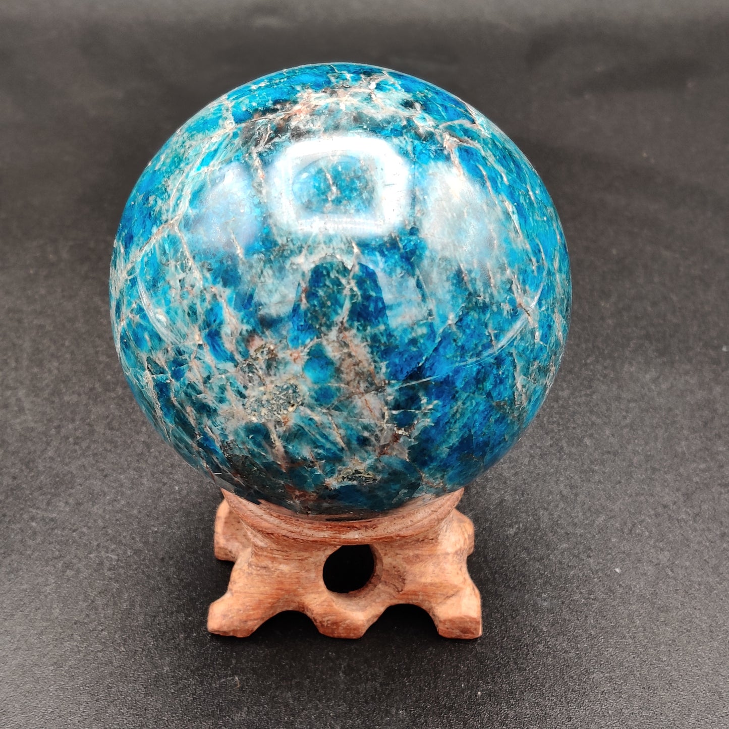 Blue Apatite Sphere 1.28 lbs (579g)