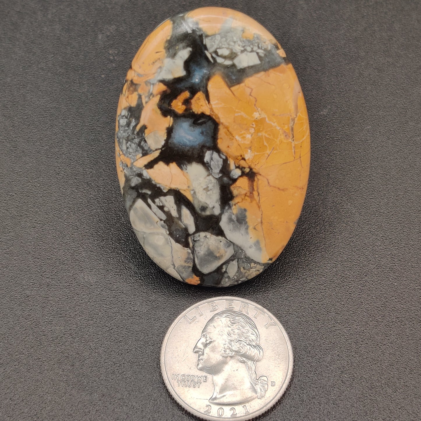 Brecciated Maligano Jasper Cabochon 117.75 carats (23.55g)